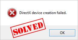 Ø±ÙØ Ø§Ø±ÙØ± DirectX device creation failed Ø¯Ø± ÙÛÙØ¯ÙØ² . ØÙÙØ²ØÚ¯Ø§Ù Ø±Ø§ÛÚ¯Ø§Ù Ø®ÙØ ØÙÙØ²