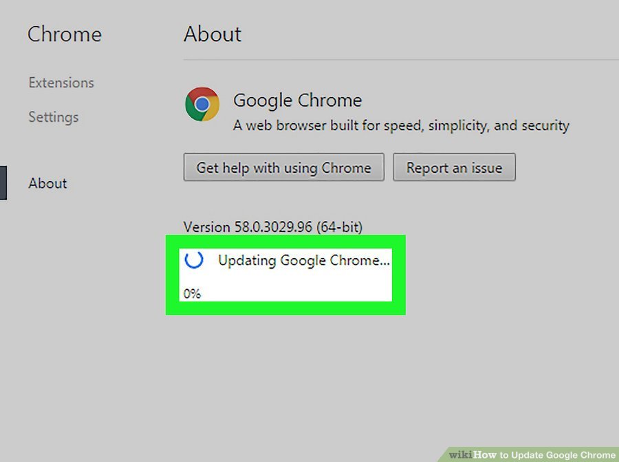 بروزرسانی Google Chrome . آموزشگاه رایگان خوش آموز