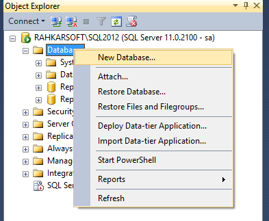 4. آموزش SQL Server به زبان ساده. ایجاد فایل پایگاه داده (Database)