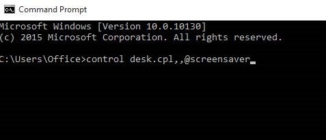 باز کردن تنظیمات Screen Saver در ویندوز 10 . آموزشگاه رایگان خوش آموز