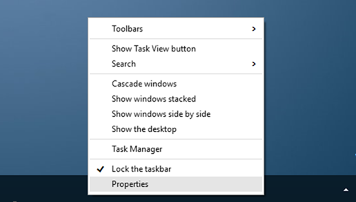 نحوه حذف search box از taskbar ویندوز 10 . آموزشگاه رایگان خوش آموز