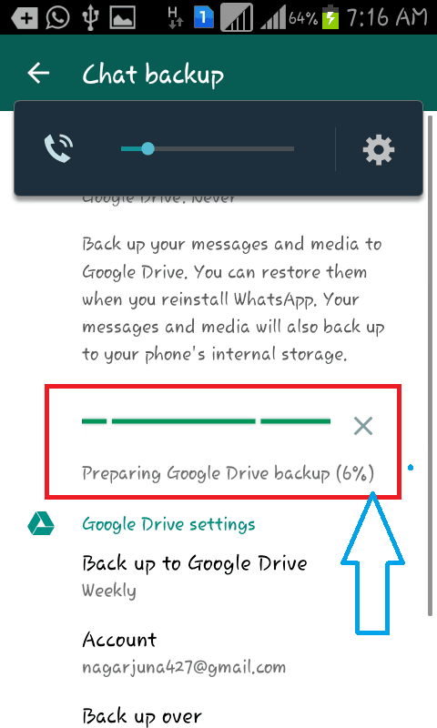 بک آپ از whatsapp در Google Drive . آموزشگاه رایگان خوش آموز