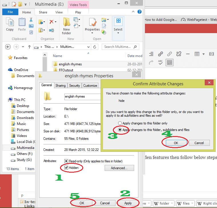 مخفی کردن فایل ها در ویندوز . آموزشگاه رایگان خوش آموز
