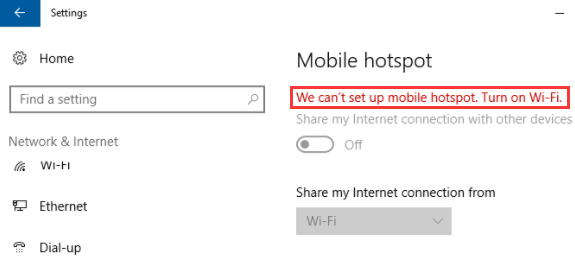 حل مشکل We can't set up mobile hotspot. Turn on WiFi . آموزشگاه رایگان خوش آموز