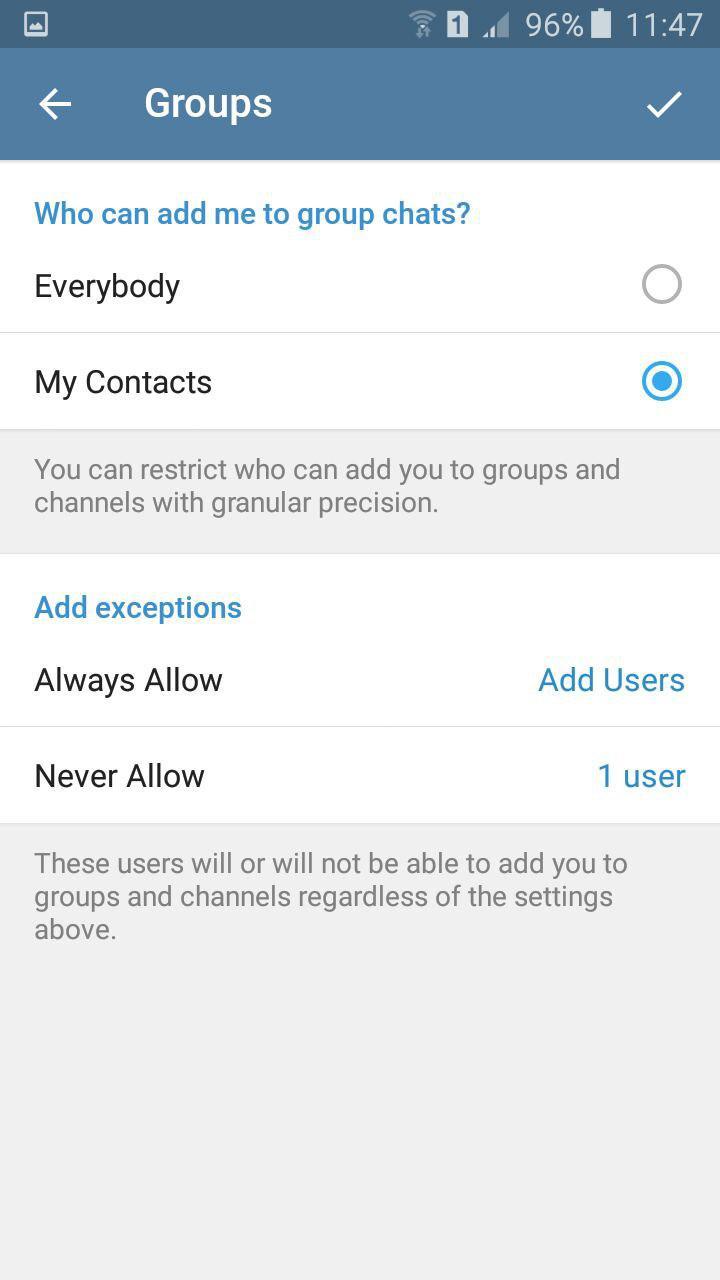 جلوگیری از عضویت در گروه و کانال در تلگرام . آموزشگاه رایگان خوش آموز