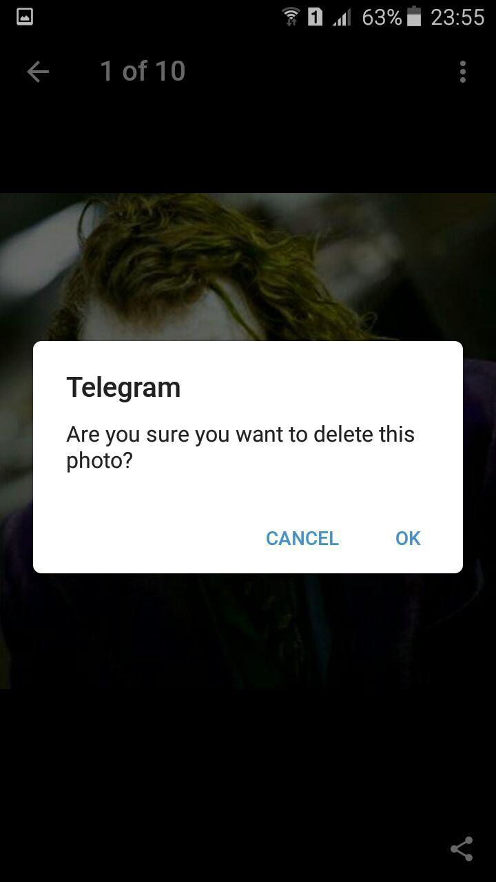 حذف عکس از پروفایل در تلگرام . آموزشگاه رایگان خوش آموز