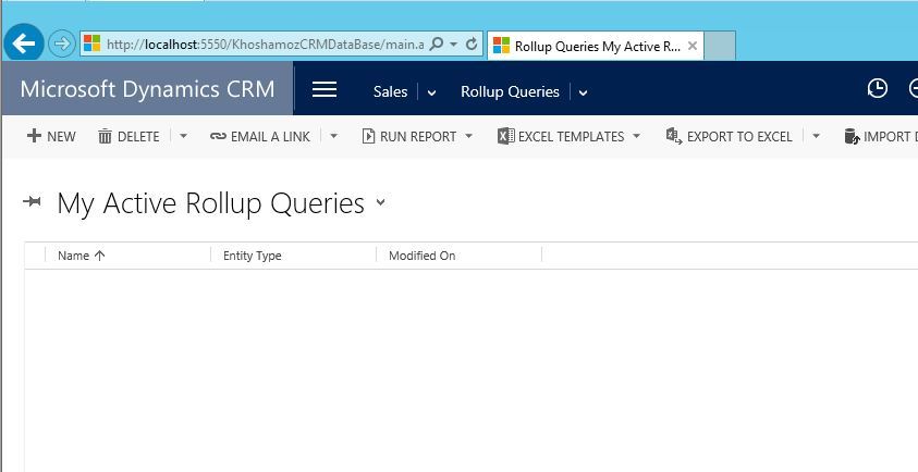 آموزش مایکروسافت CRM 2016 - آشنایی با فرم Rollup Queries . آموزشگاه رایگان خوش آموز