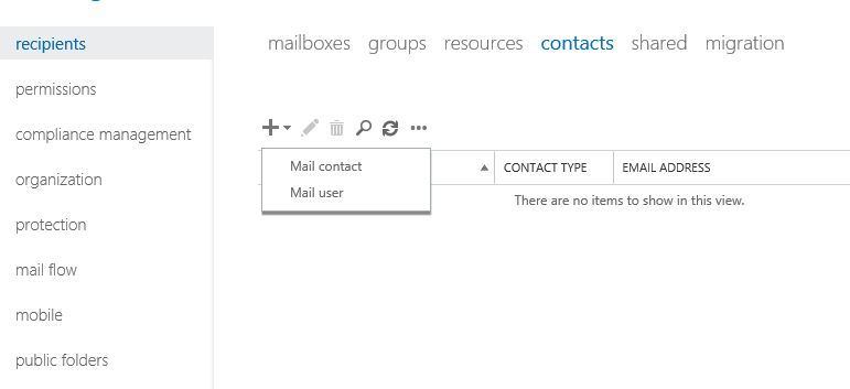 آموزش مایکروسافت exchange server 2016 - بخش Contacts - ایجاد mail Contacts . آموزشگاه رایگان خوش آموز