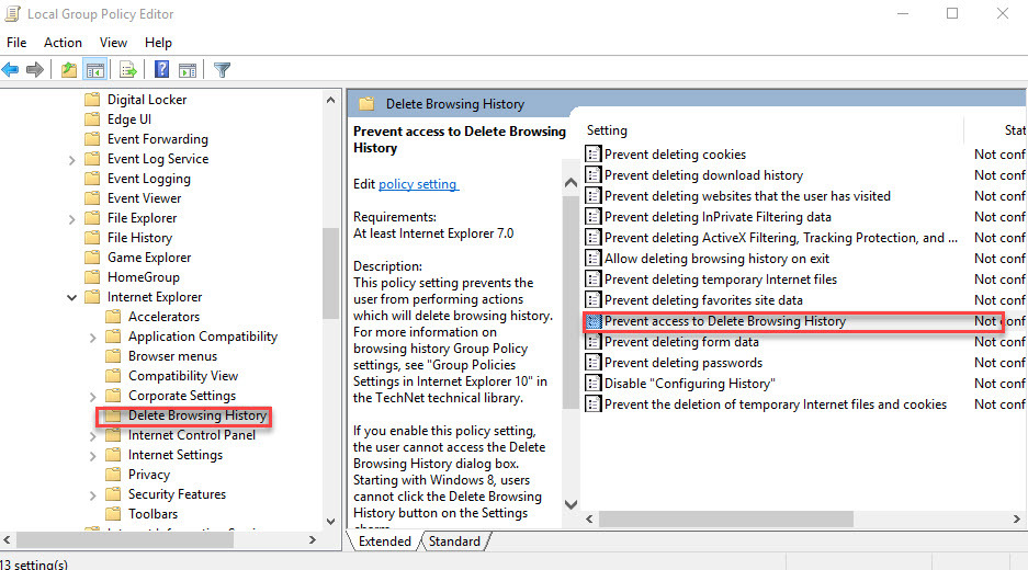 جلوگیری از حذف History مرورگر Internet Explorer - بخش دوم . آموزشگاه رایگان خوش آموز