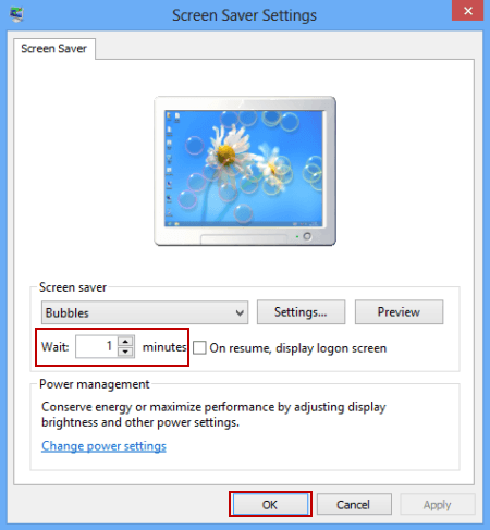 تنظیم زمان فعال شدن Screen saver . آموزشگاه رایگان خوش آموز