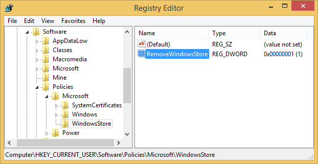 غیرفعال کردن windows Store در ویندوز 10 و 8 . آموزشگاه رایگان خوش آموز