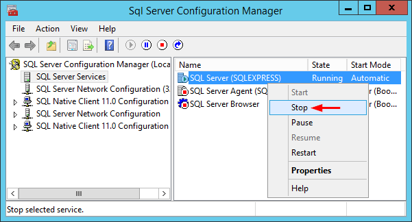 5 راه برای Stop و Start کردن سرویس SQL Server . آموزشگاه رایگان خوش آموز