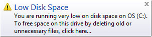 حذف کردن پیغام Low Disk Space در ویندوز 10 . آموزشگاه رایگان خوش آموز