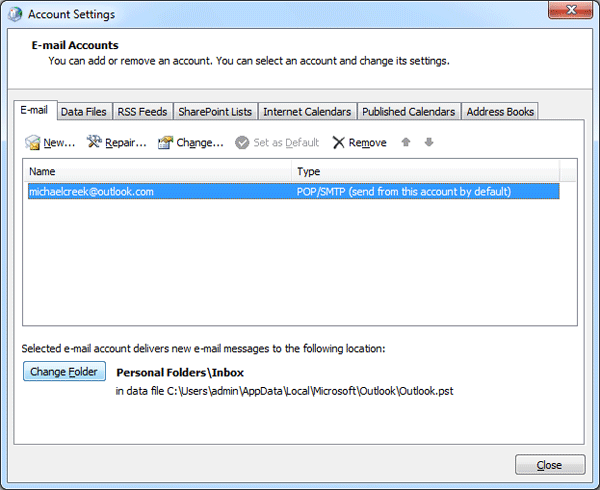 خطای Outlook data file cannot be accessed در Outlook . آموزشگاه رایگان خوش آموز