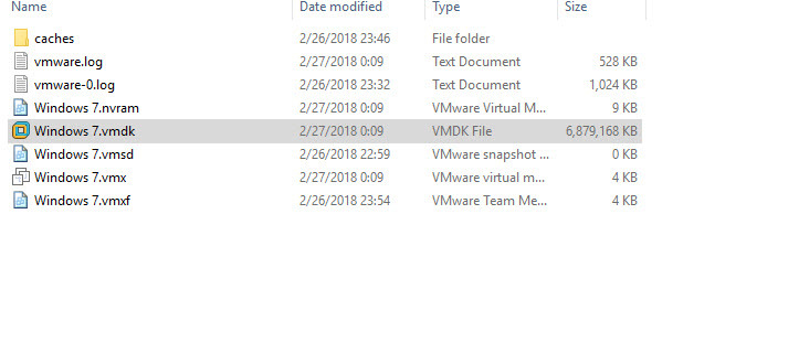 فایل های ماشین مجازی در VMWare Workstation . آموزشگاه رایگان خوش آموز