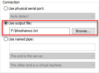 اضافه کردن serial port به VM ها در vmware workstation . آموزشگاه رایگان خوش آموز