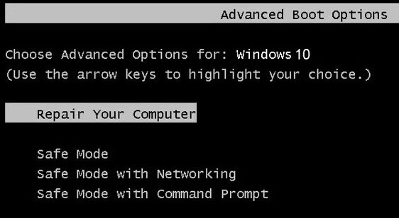 فعال کردن حالت advanced boot option در ویندوز . آموزشگاه رایگان خوش آموز