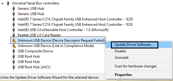 برطرف کردن ارور USB Device not Recognized Error Code 43 . آموزشگاه رایگان خوش آموز