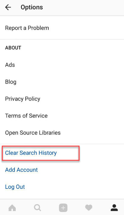 آموزش پاک کردن history جستجوها در اینستاگرام . آموزشگاه رایگان خوش آموز