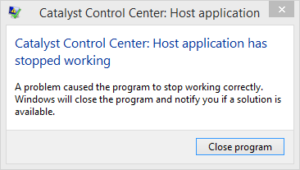 برطرف کردن ارور Catalyst Control Center: Host application has stopped working . آموزشگاه رایگان خوش آموز