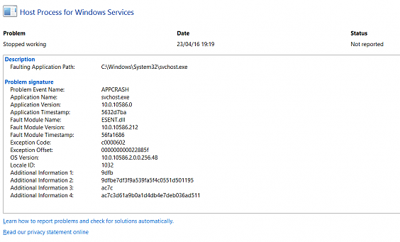 برطرف کردن ارور Host Process for Windows Services has stopped working . آموزشگاه رایگان خوش آموز