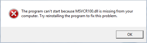 برطرف کردن ارور خرابی یا از دست رفتن MSVCP100.dll . آموزشگاه رایگان خوش آموز