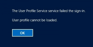 برطرف کردن خطای The User Profile Service failed the logon. User profile cannot be loaded . آموزشگاه رایگان خوش آموز