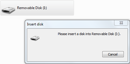 برطرف کردن ارور Please Insert a Disk into Removable Disk . آموزشگاه رایگان خوش آموز