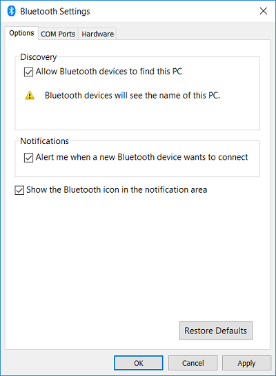 کار نکردن بلوتوث پس از اپگرید ویندوز 10 به Creators Update  . آموزشگاه رایگان خوش آموز