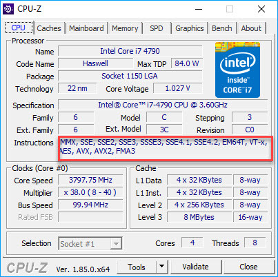 قابلیت های PAE، NX، SSE2  در CPU ها . آموزشگاه رایگان خوش آموز