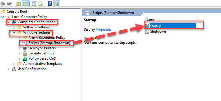 اجرای اسکریپت در زمان Startup یا shutdown ویندوز . آموزشگاه رایگان خوش آموز