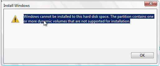 برطرف کردن خطای windows can't be installed on drive 0 partition 4 هنگام نصب ویندوز 7 . آموزشگاه رایگان خوش آموز