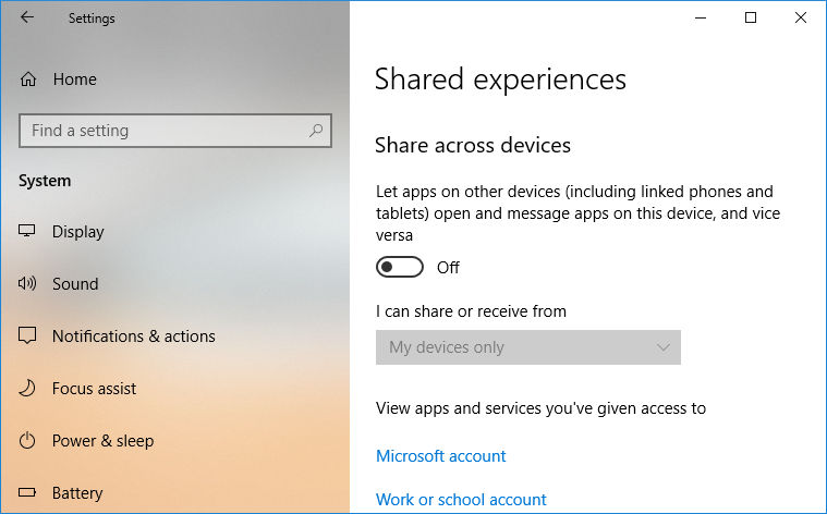 معرفی ویژگی Shared Experiences در ویندوز 10 برای اشتراک کارها در دستگاه های دیگر . آموزشگاه رایگان خوش آموز