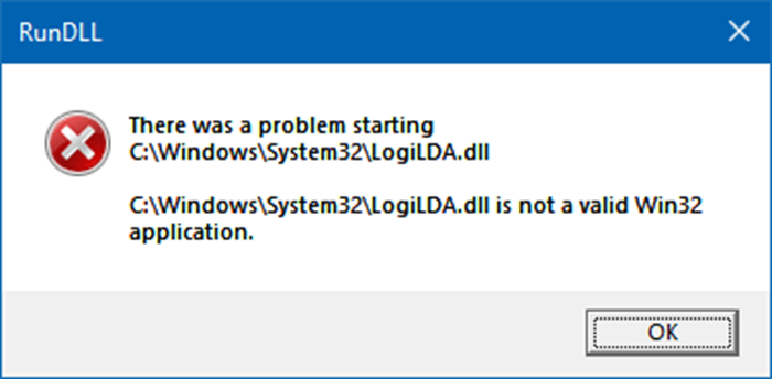 برطرف کردن ارور There was a problem starting C:\Windows\System32\LogiLDA.dll در ویندوز . آموزشگاه رایگان خوش آموز