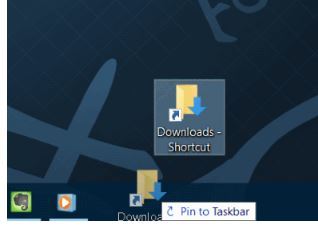 Pin کردن Downloads به Taskbar ویندوز . آموزشگاه رایگان خوش آموز