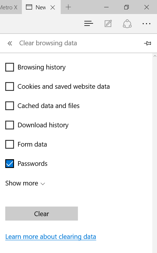 حذف پسوردهای ذخیره شده در مرورگر مایکروسافت Edge . آموزشگاه رایگان خوش آموز