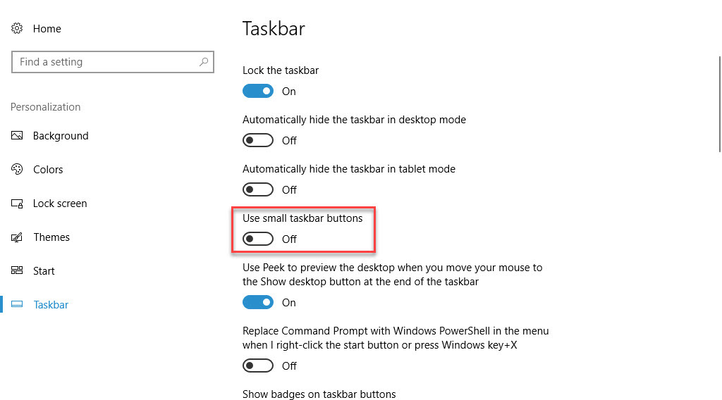 بزرگ کردن آیکون های Taskbar در ویندوز . آموزشگاه رایگان خوش آموز