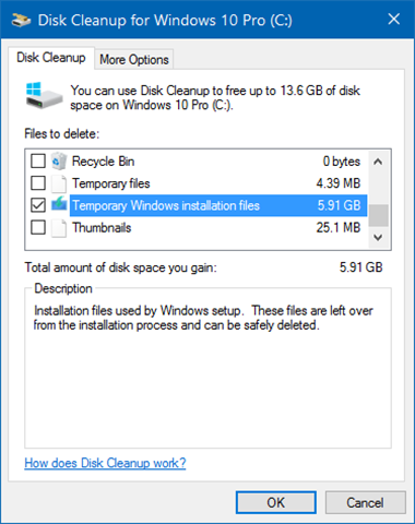 حذف  Temporary Windows Installation Files در ویندوز  . آموزشگاه رایگان خوش آموز