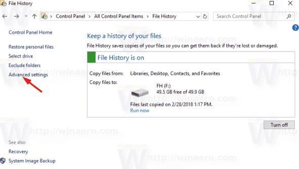 حذف ورژن های قدیمی فایل از File history ویندوز . آموزشگاه رایگان خوش آموز