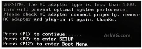 برطرف کردن ارور The AC Power Adapter Type is Incorrect or Cannot be Determined در زمان روشن شدن لب تاپ ها . آموزشگاه رایگان خوش آموز