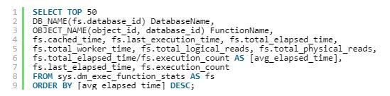 مدت زمان اجرا شدن Function ها یا توابع در SQL Server . آموزشگاه رایگان خوش آموز