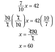 حل معادله با معکوس یک عدد (وارون ضربی)