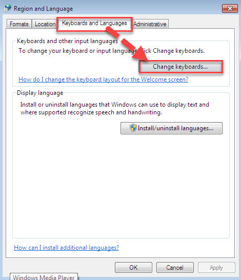 تغییر زبان پیشفرض یا Default Language در ویندوز  . آموزشگاه رایگان خوش آموز