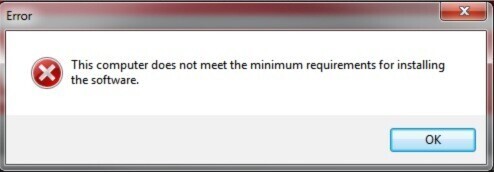 رفع ارور This computer does not meet the minimum requirement for installing software . آموزشگاه رایگان خوش آموز