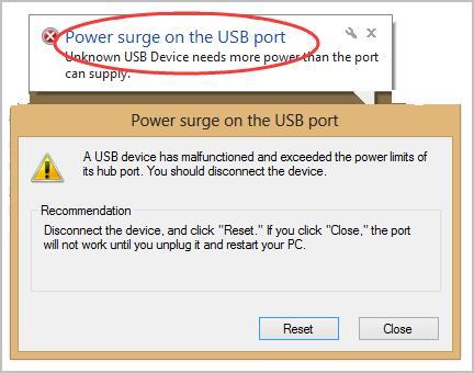 رفع ارور Power surge on the USB port در ویندوز . آموزشگاه رایگان خوش آموز
