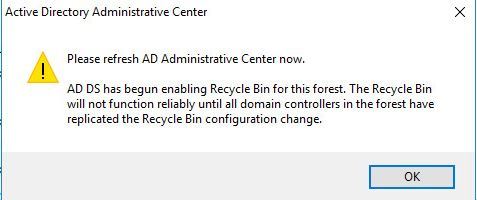 فعال کردن Active Directory Recycle Bin در ویندوز سرور . آموزشگاه رایگان خوش آموز
