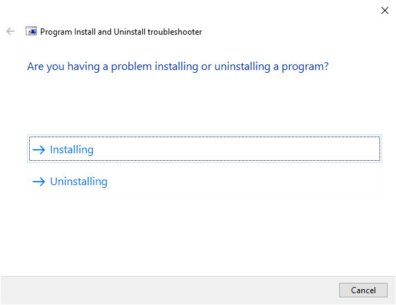 برطرف کردن مشکلات نصب یا حذف نرم افزار در ویندوز با استفاده از ابزار Install and Uninstall Troubleshooter مایکروسافت . آموزشگاه رایگان خوش آموز