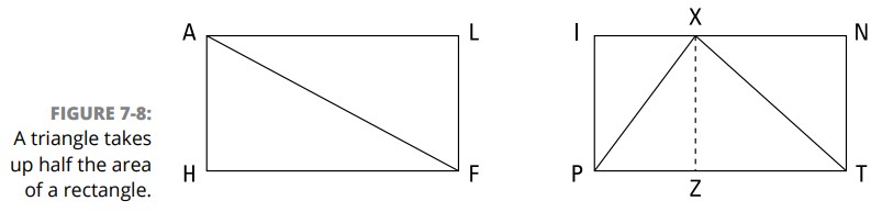 اندازه گیری مساحت مثلث