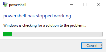 رفع ارور Windows PowerShell has stopped working هنگام اجرای Powershell . آموزشگاه رایگان خوش آموز
