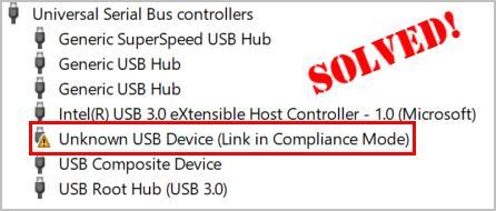 رفع مشکل Unknown USB Device Link in Compliance Mode در Device manager ویندوز . آموزشگاه رایگان خوش آموز
